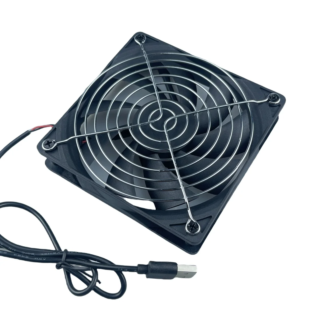 120x120x25mm 120mm 12cm DC 5V USB Power Cooling Case Fan For Receiver DVR Xbox TV Box Router