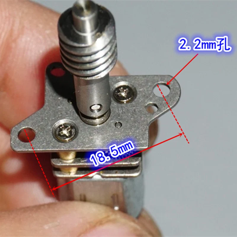 N20 تيار مستمر 3 فولت 5 فولت 6 فولت 62 دورة في الدقيقة محرك علبة التروس المعدنية الكاملة طويلة برغي رمح دودة والعتاد لنموذج طائرة