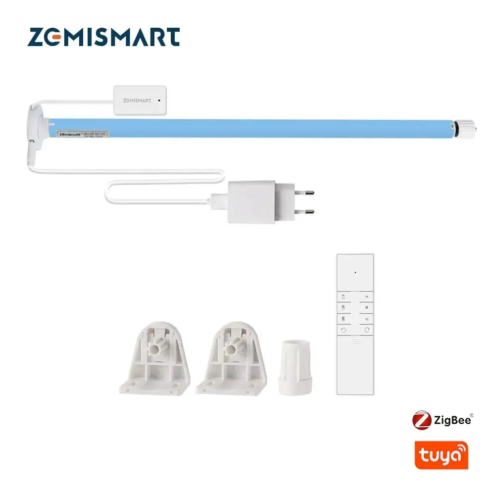 Zemismart-電気ローラーローラーシェード,モーター,カーテン,音声制御,17mm, 25mm, 28mmチューブ,Alexa, Google Home