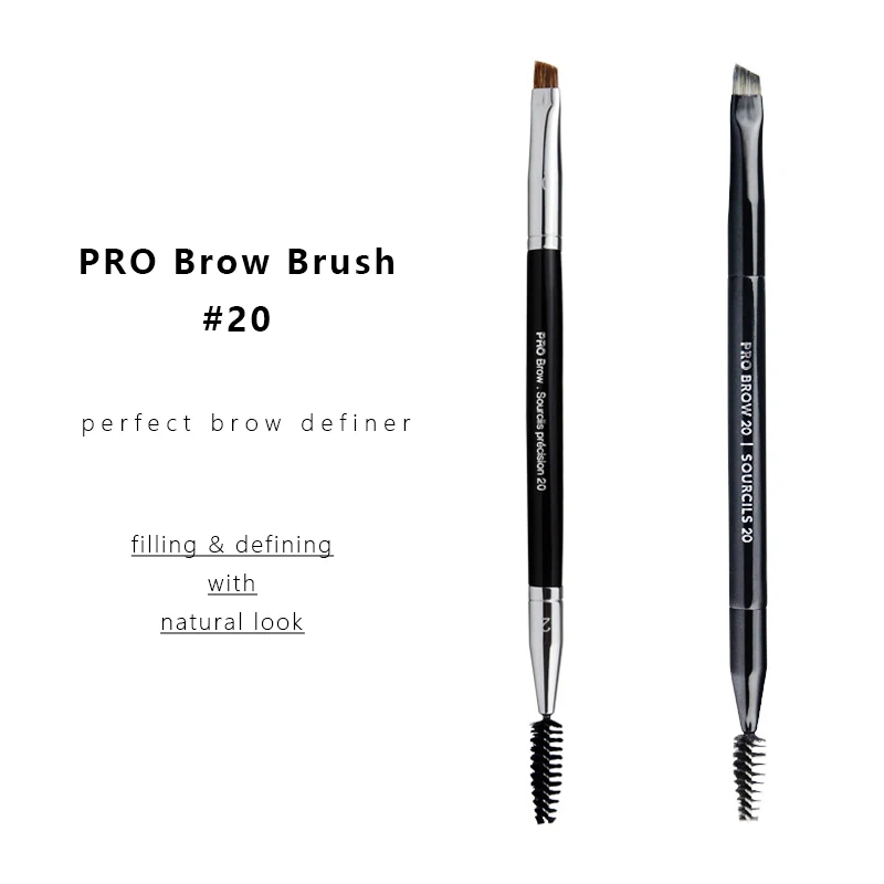 PRO Eye Brow Makeup Brush #20 Dual-ended Eye Liner Brow Definer Cosmetics Beauty Tools