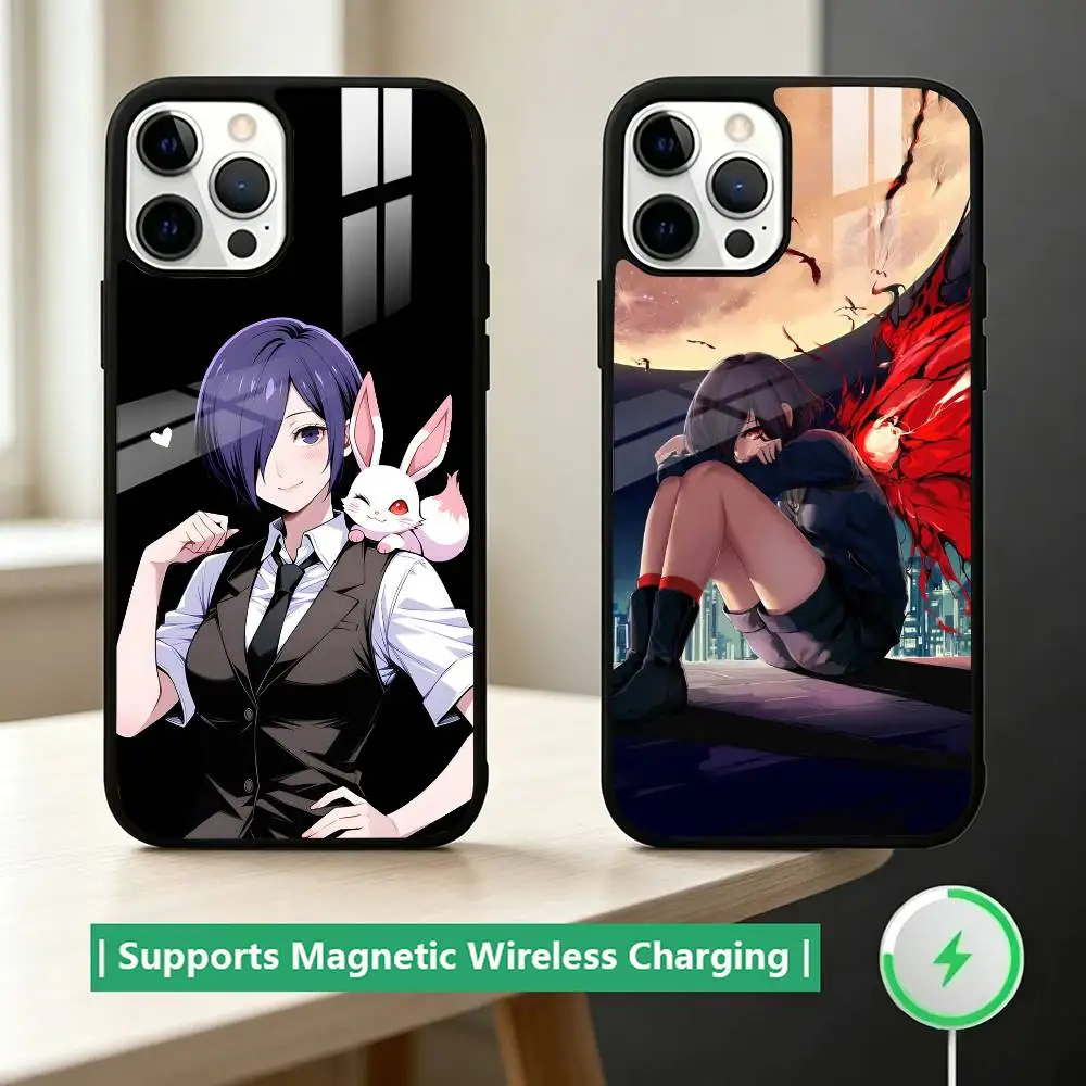 

Tokyo Ghoul Touka Kirishima Phone Case For iPhone17,16,15,14,13,12,11 Plus,Pro Supports Magnetic Wireless Charging