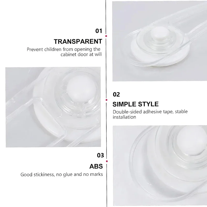 3/5 stücke Multi-funktionale Baby Kind Sicherheit Lock Schublade Kühlschrank LockTransparent Anti-Öffnung Soft Strap Sicherheit Lock – Detail 3