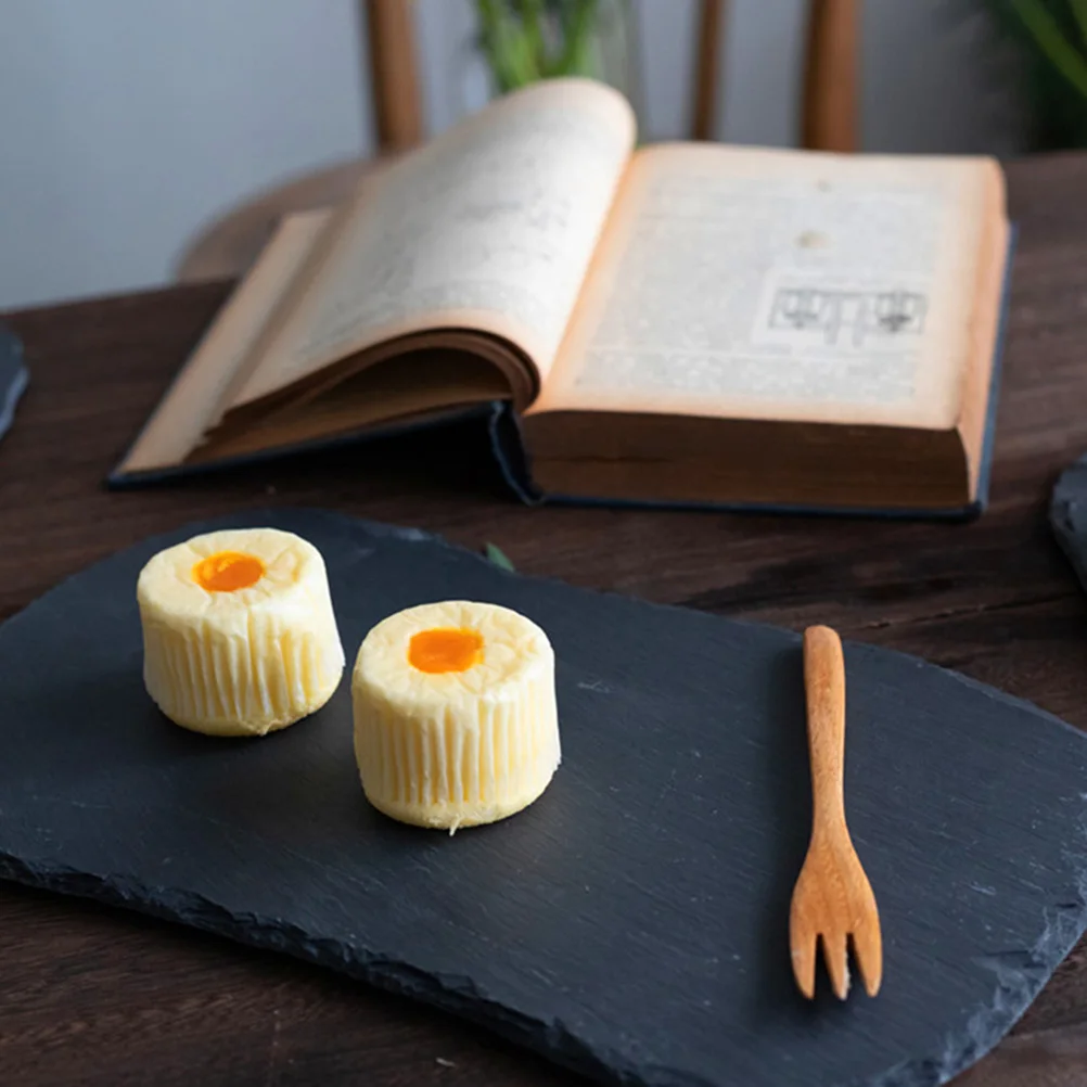 

1pc Kidney Shape Plate Natural Stone Fruit Dessert Serving Tray For Cheese Pizza Bbq Charcuterie Display Storage Black