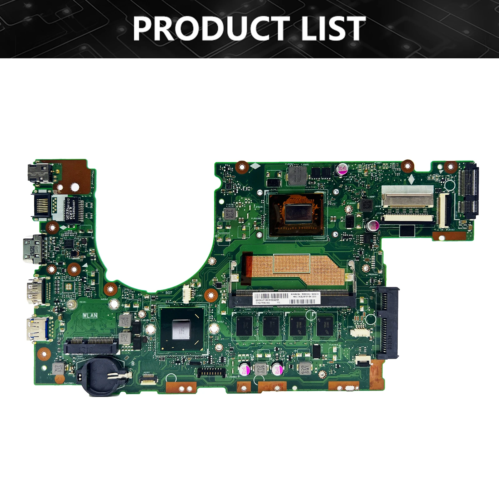 S400CA Mainboard For ASUS S500CA S400C S500C S400 S500 Laptop Motherboard With CPU I3 I5 I7 3th Gen 4GB RAM Fully Tested