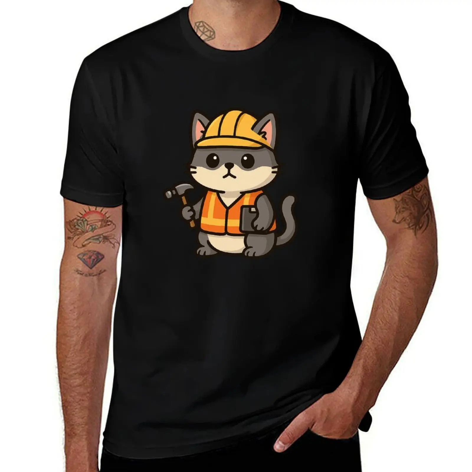 

Tiny Foreman – Funny Construction Cat Sticker T-Shirt Aesthetic clothing clothes oversized t shirt t shirt men