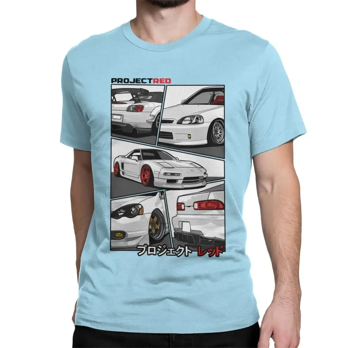 S2k Integra Nsx Jdm T-Shirt for Men Automotive Sportcar Japan Drift Vehicle Novelty Pure Cotton Tee Shirt T Shirt Printed