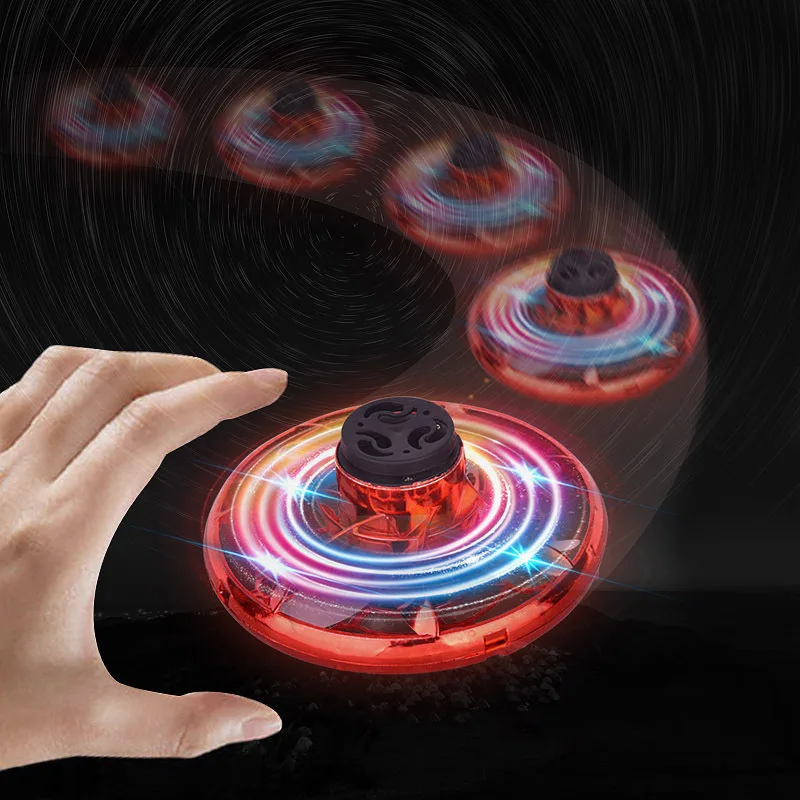 LED Lights Glow Gyroscope Magic Flying Ball Suspension Decompression UFO Toy New Fancy Lamp Novelty Room Decor