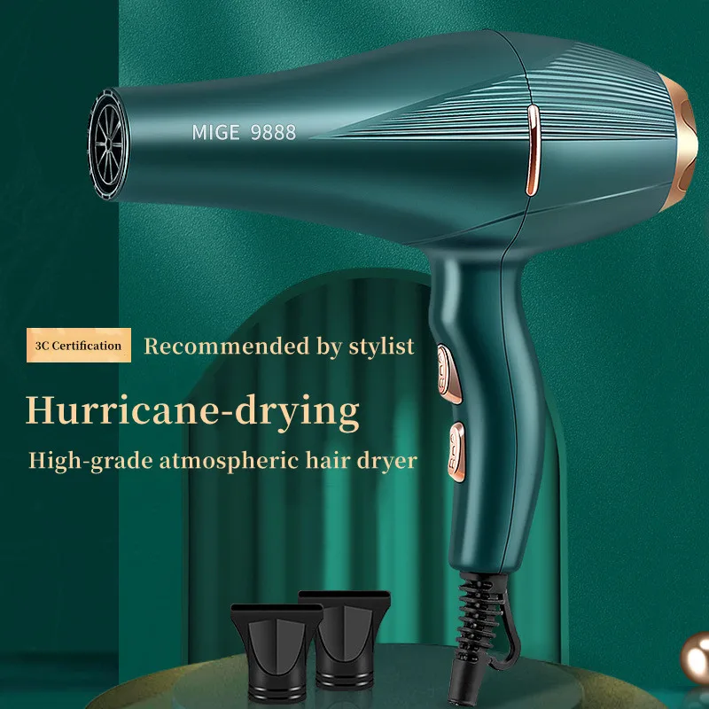 Fashionable High-Speed Hair Dryer  High-Power Quick Drying Hair Care Silent Home Hair Salon Tools Buy 1 Get 6 Free