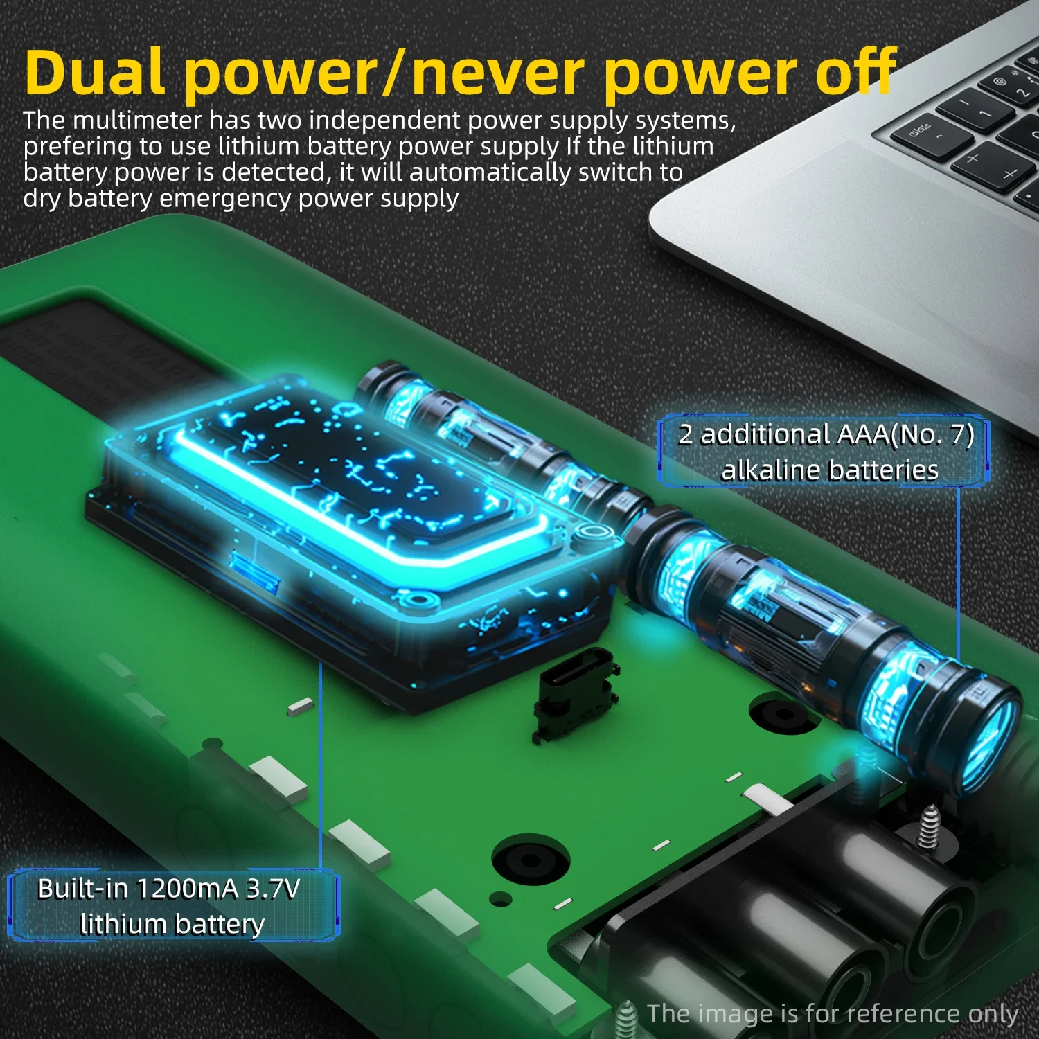 Photovoltaic intelligent digital multimeter 20000 words display infrared temperature measurement 1500V DC voltage and current