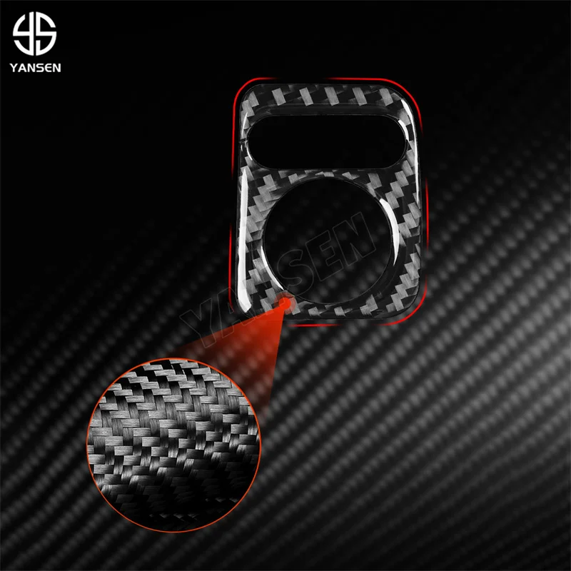 For Toyota Acura TSX 2009-2014 Car Accessories Real Carbon Fiber Rearview Mirror Adjustment Switch Frame Sticker Cover Trim
