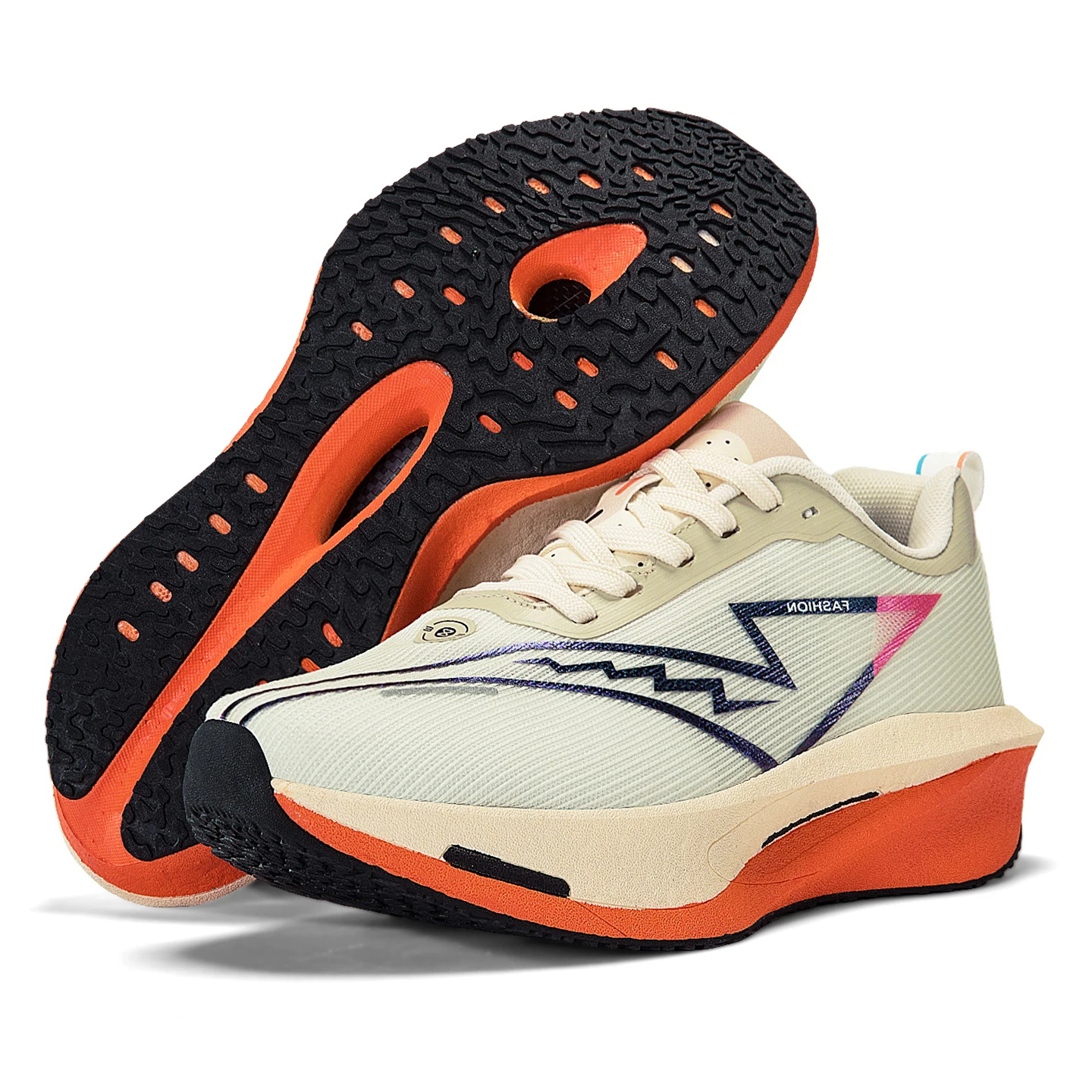 Men's Lightweight Carbon Board Running Shoes,Breathable Mesh Soft-Soled Sports Shoes,Women's Carbon Board Marathon Training Shoe