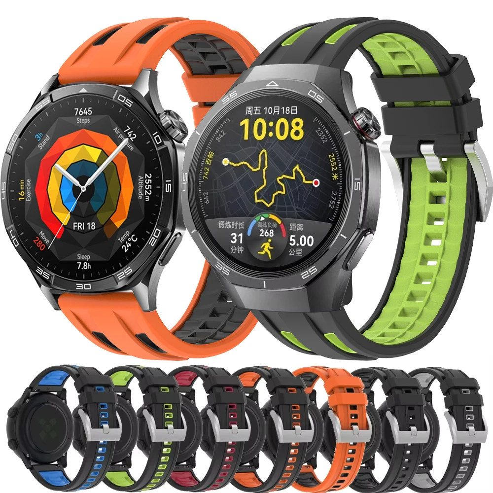 Para Huawei Watch GT 5/5 Pro GT4 GT3 GT2 46mm Correa deportiva de repuesto para Huawei Watch 4/3 Pro pulsera de silicona Correa