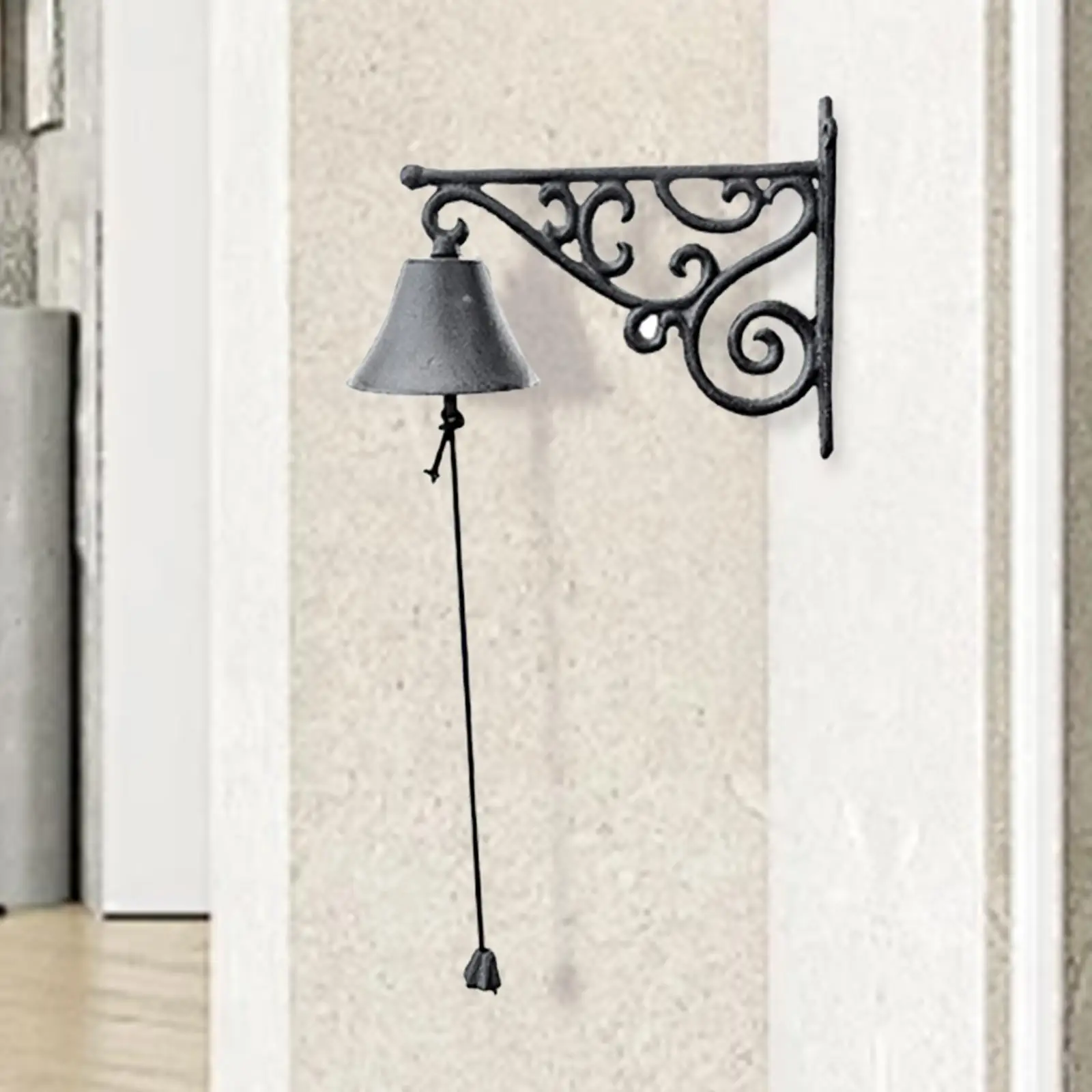 Outdoor Dinner Bell Rustic Outside Hanging Decor Entry Door Bell for Garden