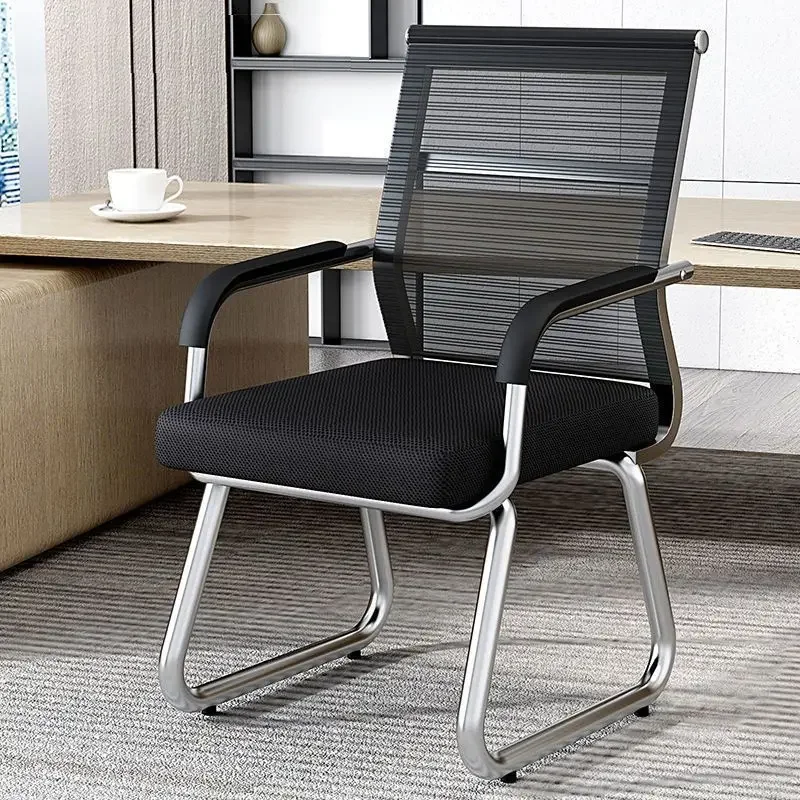 Office chair comfortable sedentary meeting room chair bow mesh mahjong chair
