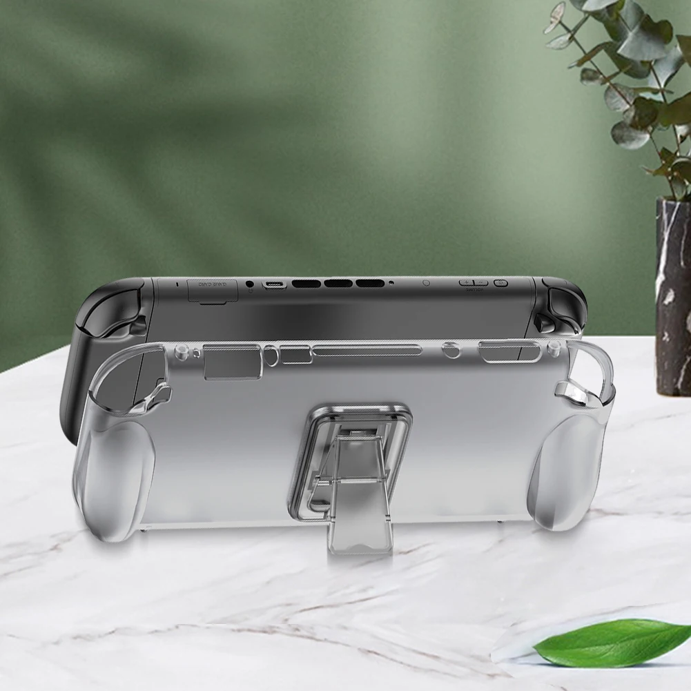 Ergonomische Schutzhülle mit Halterung, sturzsicherer Gehäuseschutz, leichte, weiche Handkonsolenschale als Geschenk für Freunde