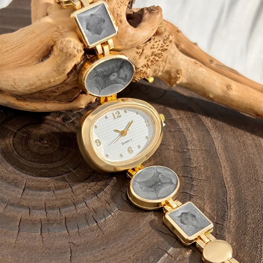 Watch for Ladies: Pebble Shaped Dial Colorful Strap Fashion Casual Wrist Watch view 6