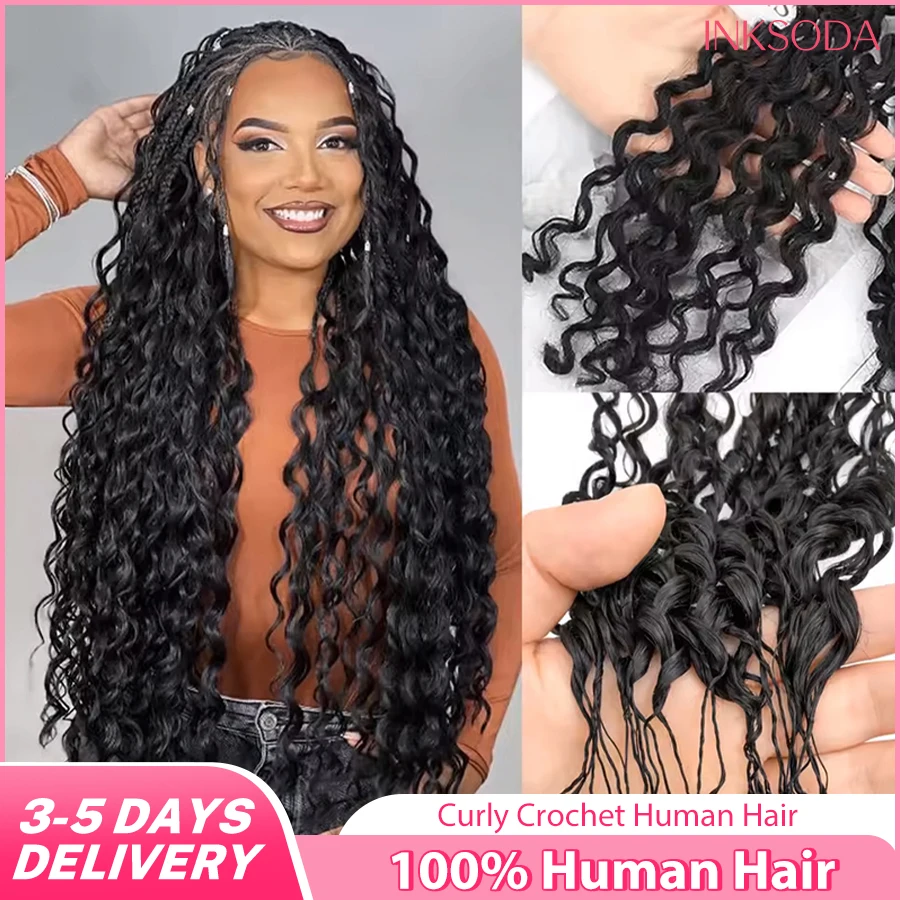 

Наращивание волос 12A Deep Wave Feather Crochet: кудрявые, безузловые, предварительно разделенные пряди для плетения косичек в стиле бохо.
