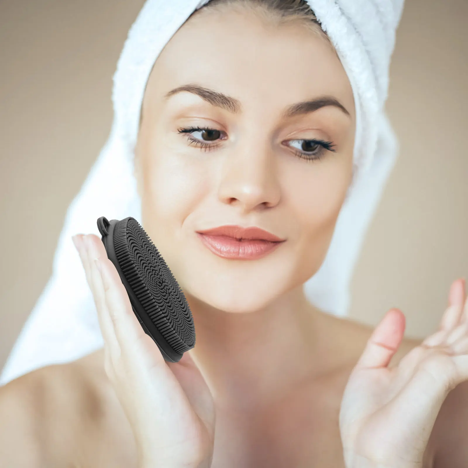 Escova de Limpeza Facial de Silicone de Grau Alimentício para Limpeza Profunda da Pele, Segura, Confortável e Durável, Limpador de Poros para Mulheres