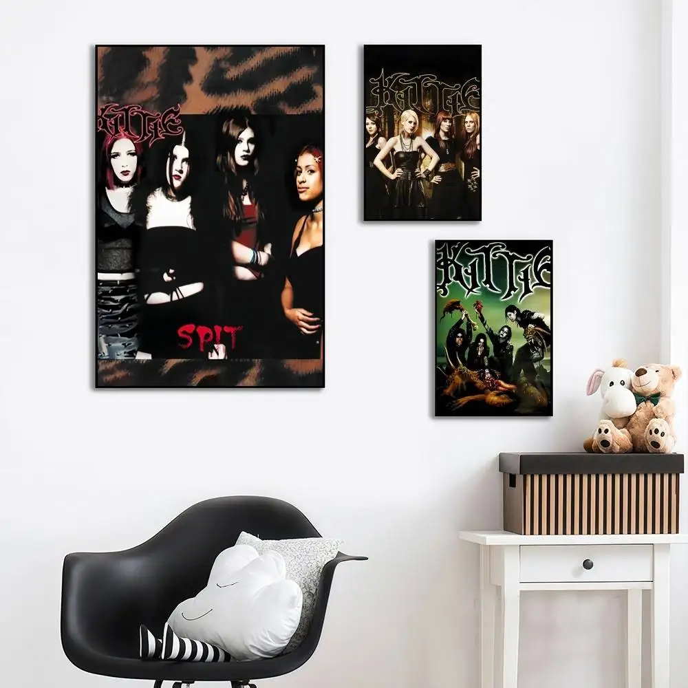 cool band K-Kittie  High-End Fashion POSTER sticker For Living Room Entryway Luxury Home Decor