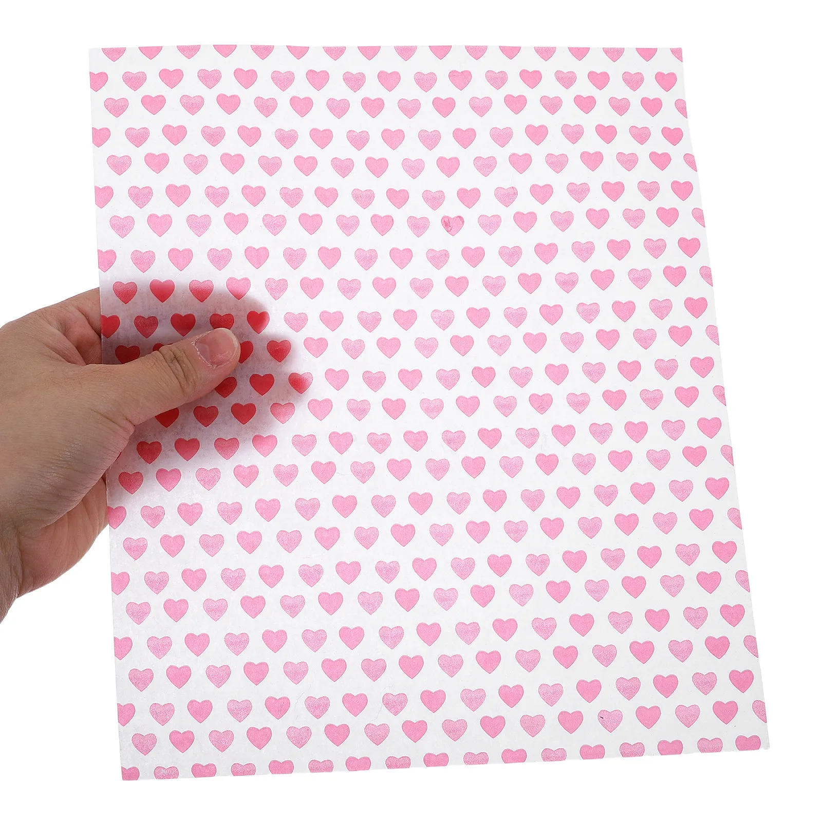 50Pcs Wax Food Wrap Paper For Food Wrapping Bakery Heart Print Greaseproof Sheets Nonstick Liners Sandwich Burger