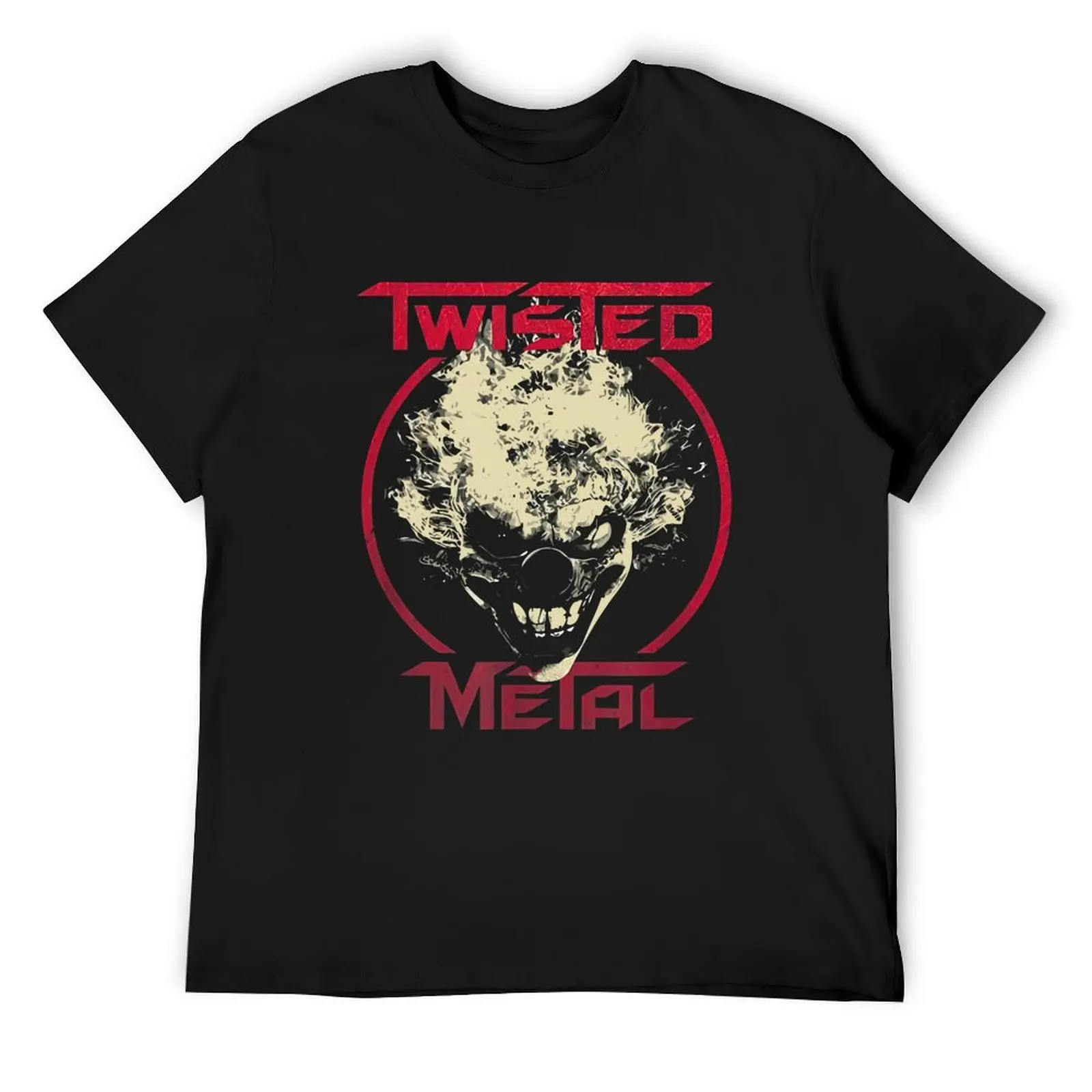 Retro Scary Twisted Metal T-Shirt oversized t shirt plus size tops mens cotton t shirts