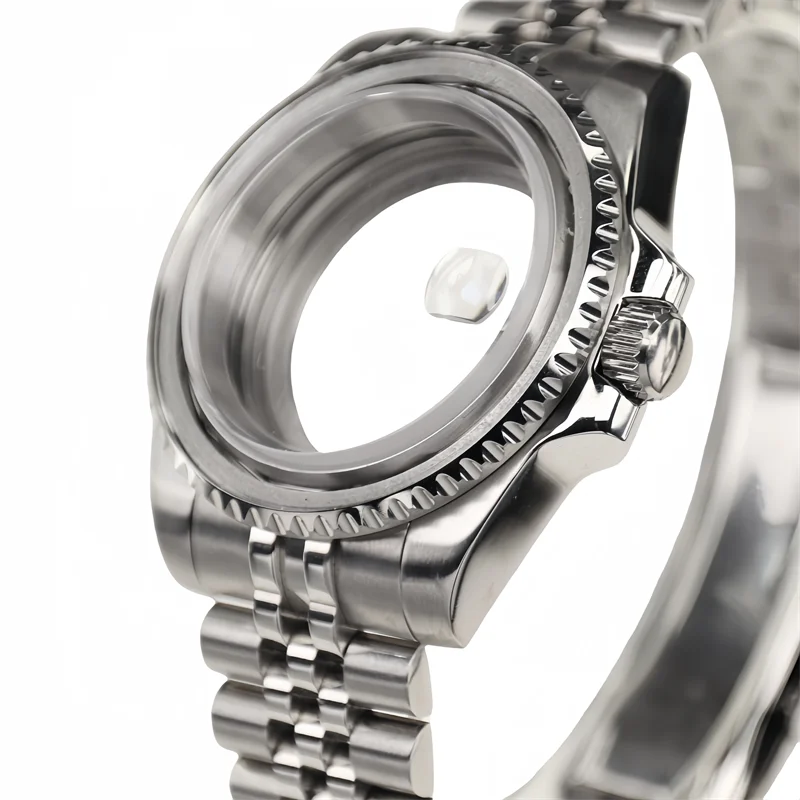 High Quality 40mm Watch Case Diving Waterproof With Sapphire Crystal And Strap For Nh35 Nh36 Mechanical Movement Skx007 Mods