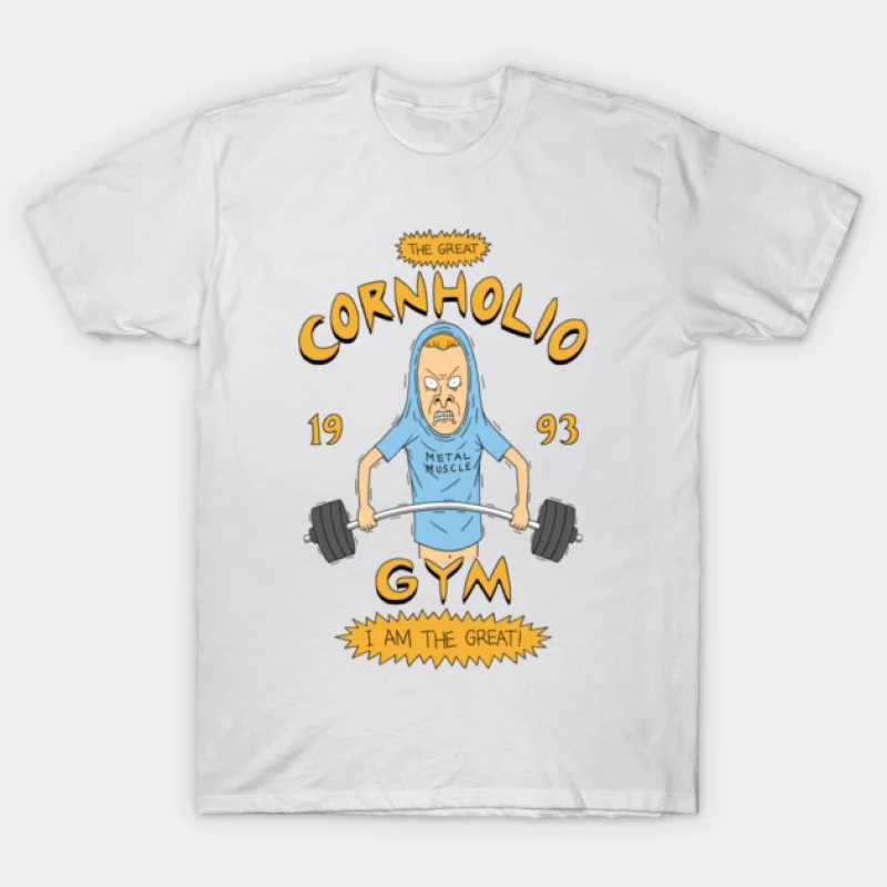 

Cornholio's Gym Retro Sick sad world Daria MTV Gift t shirt 90s Nostalgia cartoon MTV Graphic Clothes 100% cotton Y2K clothing