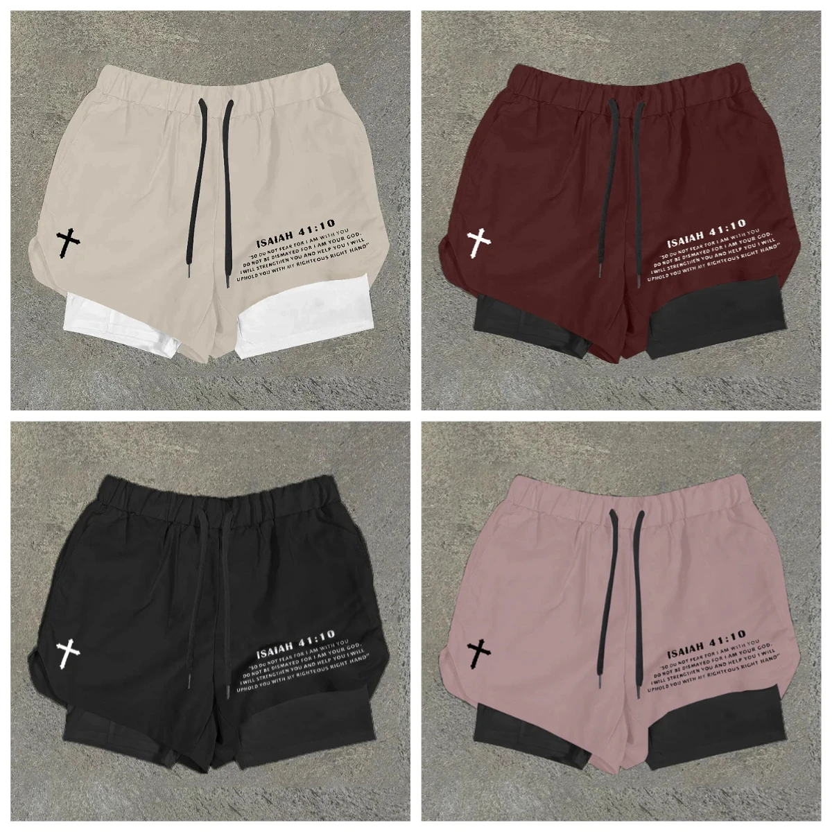 

2025 Men's Summer Casual Street Shorts 3D Printed Double Shorts Breathable Beach Shorts Comfortable Fitness Sports Shorts