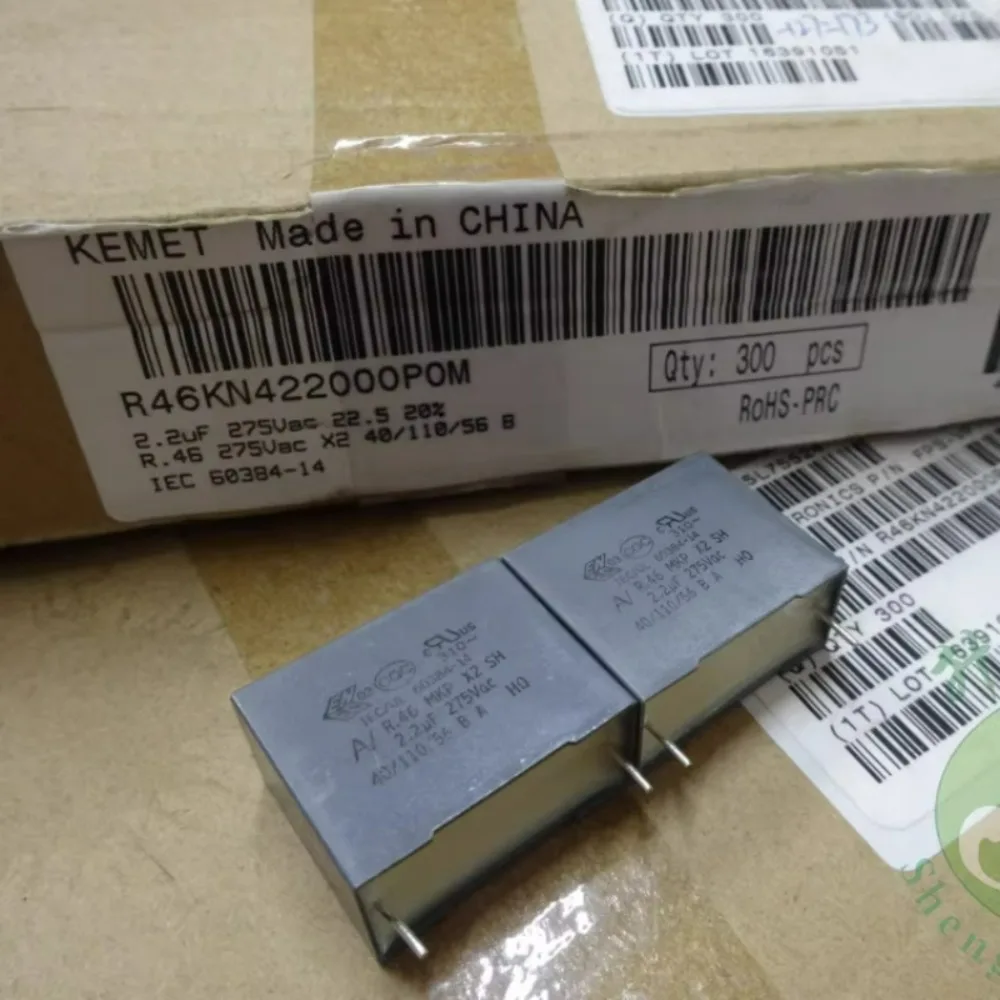 

5PCS AV R46 2.2uf/275VAC 2u2f 225 New 22mm Film Capacitor