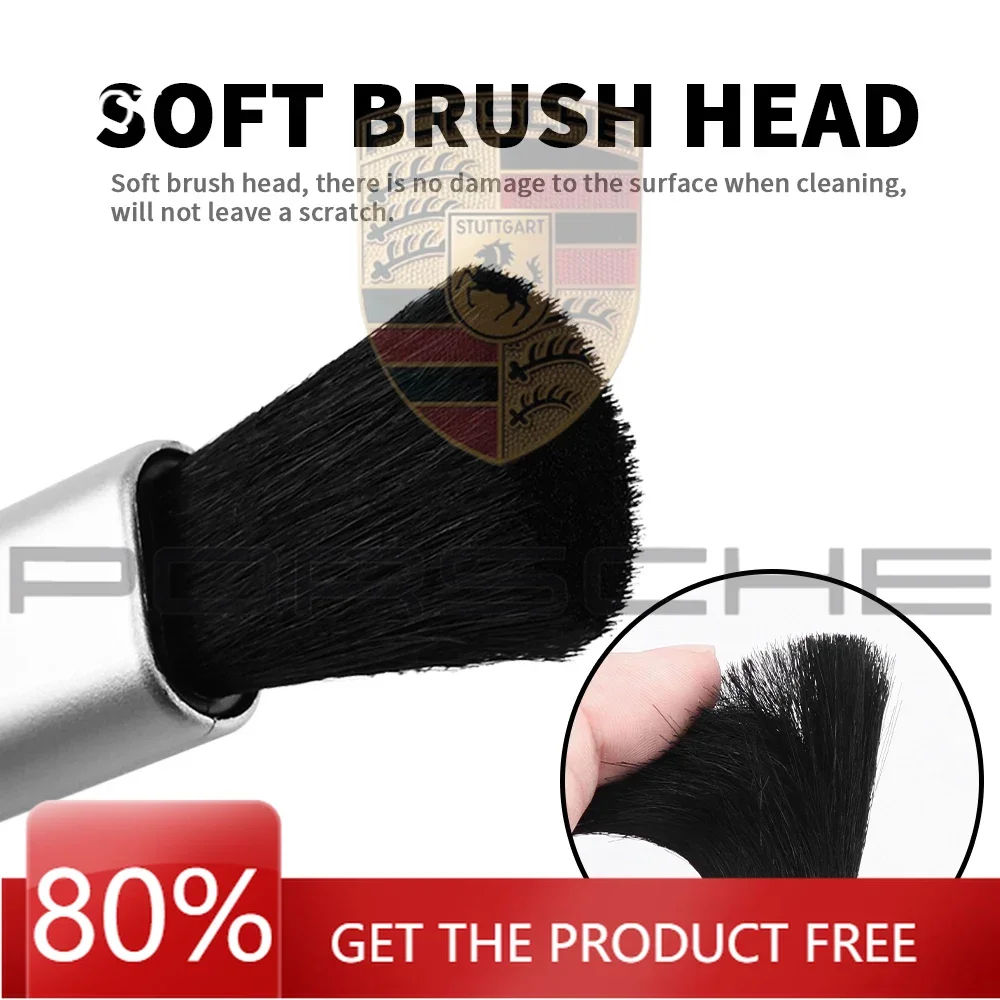 

Щетка для чистки салона автомобиля, 1 шт., для Porsche Cayenne, Macan, Panamera, 918, 911, 718, Taycan, для удаления пыли из воздуховодов.