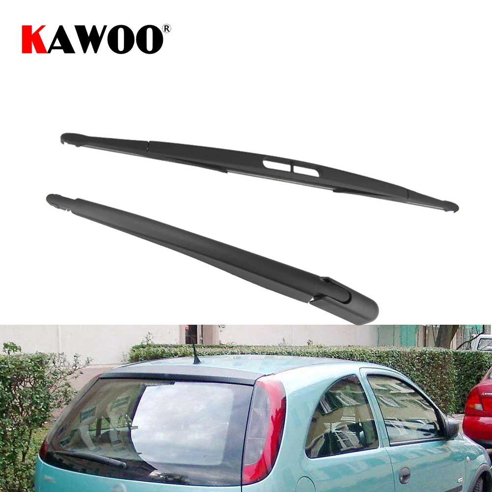 KAWOO Car Rear Wiper Blades Back Window Wipers Arm For Opel Corsa C Hatchback (2000-2005) 410 mm Auto Windscreen Blade