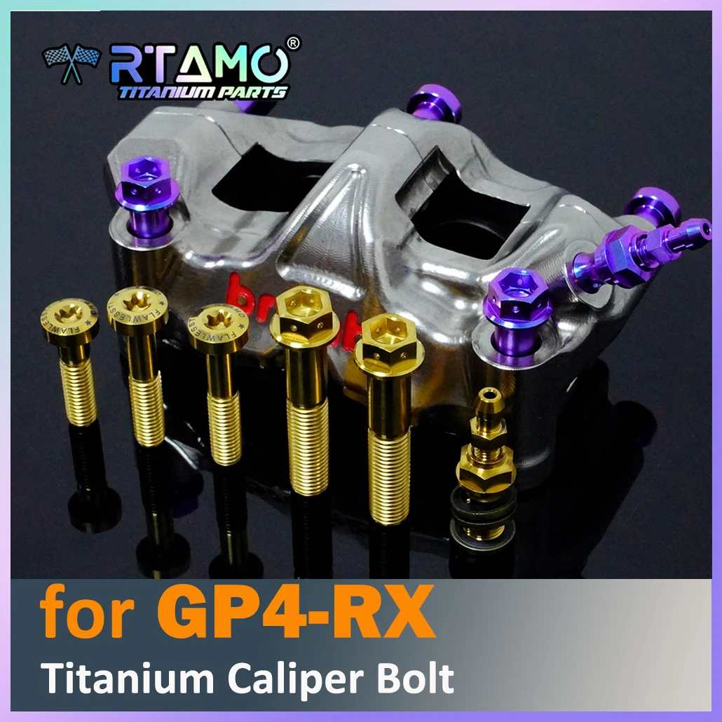 RTAMO Titanium Bolts Brake Caliper Screw for Brembo Gp4-RX