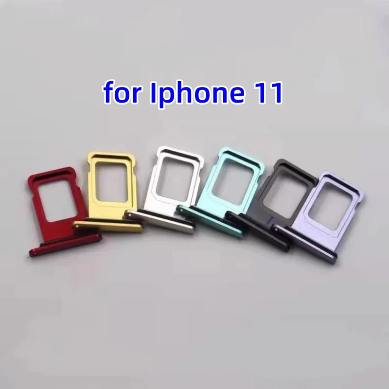 SIM Card Tray for iPhone 11/11Pro/11ProMax Card Slot Drawer Holder Drawer Chip Card Tray Sim Card Reader Socket for 11ProMax