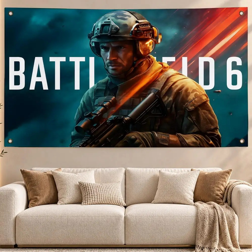 Ultimate Game Battlefield Flags Aesthetic Wall Hanging Flag Banner Bedroom Living Room Home Decor Large HD