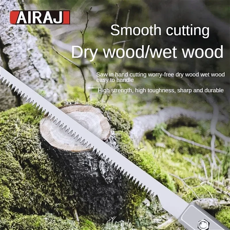 

AIRAJ Outdoor Camping Handmade Saw Small Cocktail Saw Household Branch Trimming Sawing Wooden Saw Band Saw Set