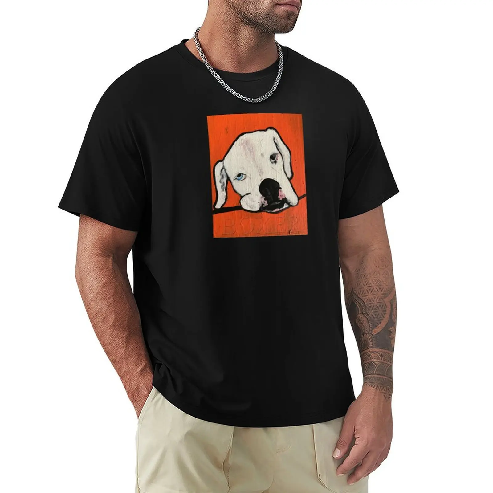 

Pisco the Boxer T-Shirt summer clothes tees baggy shirts shirts graphic tee men