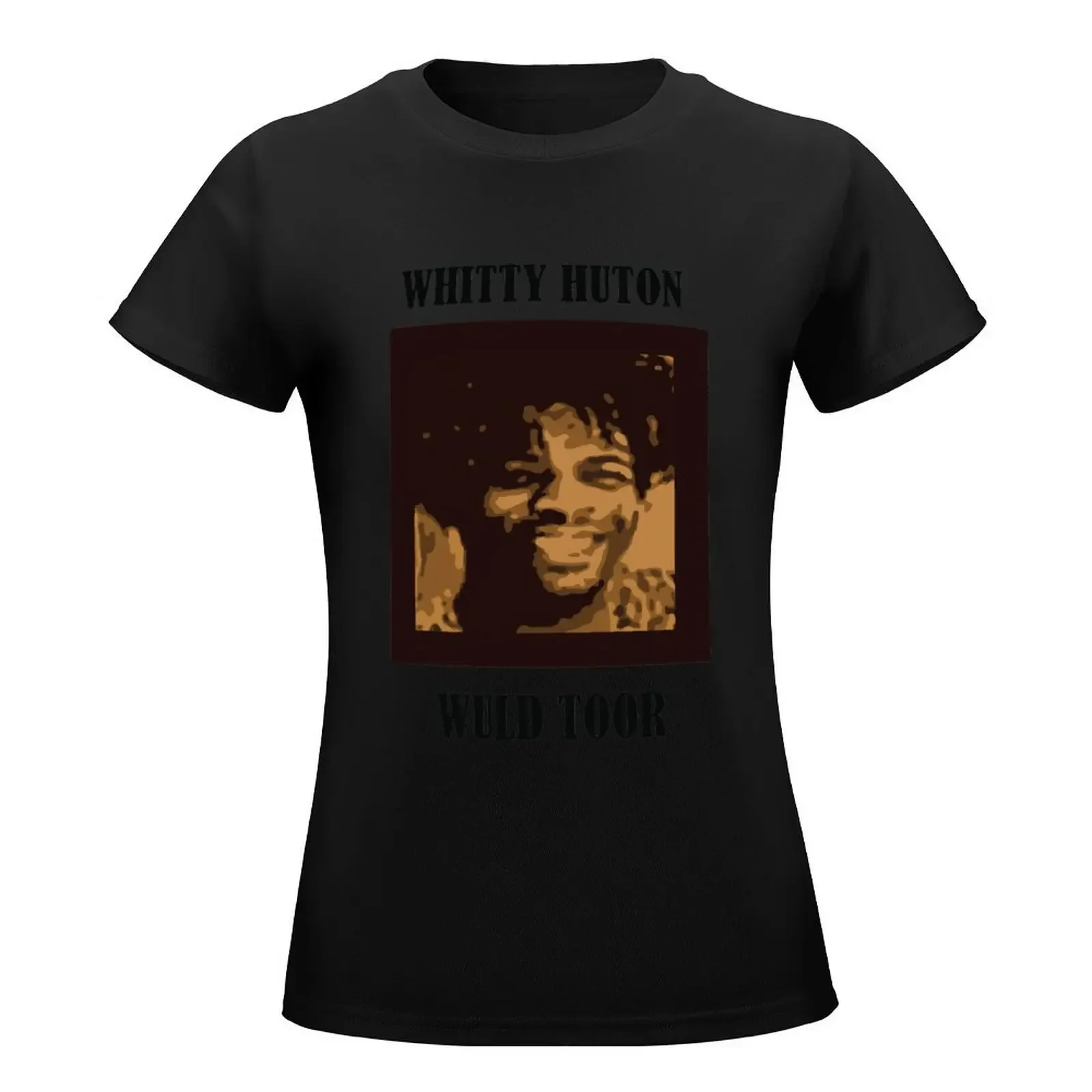 WHITTY HUTON WULD TOOR T-Shirt summer top oversized Female clothing Women's t-shirt