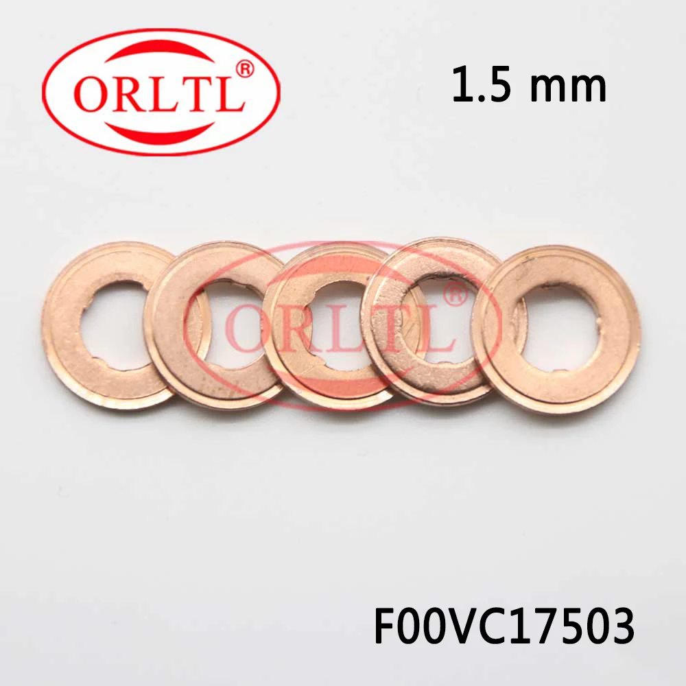 1.5mm Copper Washers F00VC17503 Gaskets F00RJ01453 For Bosch Common Rail Diesel Injector 4 Pieces Free Shipping