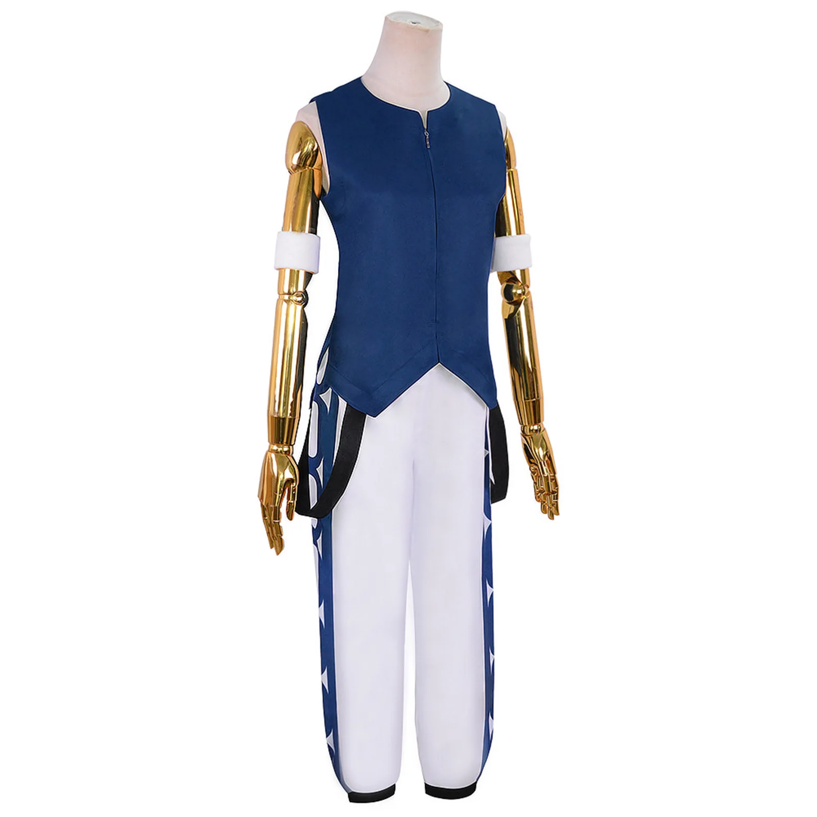 Anime Rimuru Tempest Strój Cosplay Peruka Anime Niebieska Koszula Spodnie Mundurek Garnitur Halloween Party Stroje do Gry