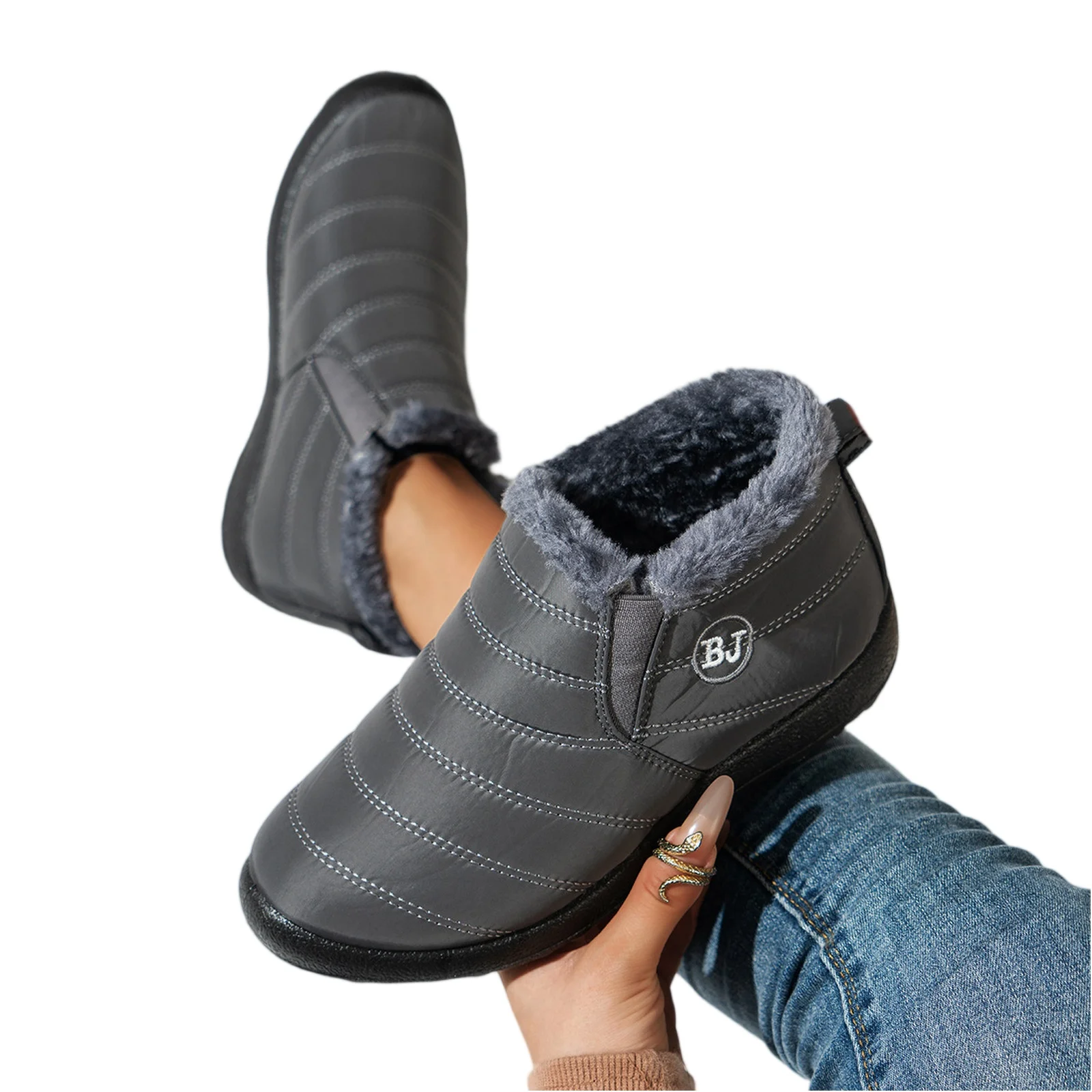 Chaussures imperméables hiver femmes baskets mode femme chaussures décontractées respirant doux classique baskets femme sans lacet cheville chaussures