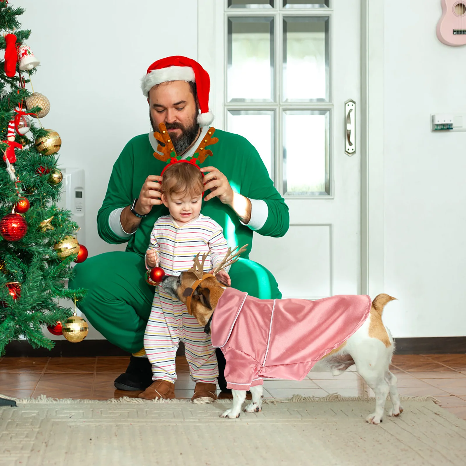 

Dog Cotton Pajamas Small Baby Dog Clothes Breathable Puppy Pajama Suitable for Indoor Outdoor Pet Sleep Costume