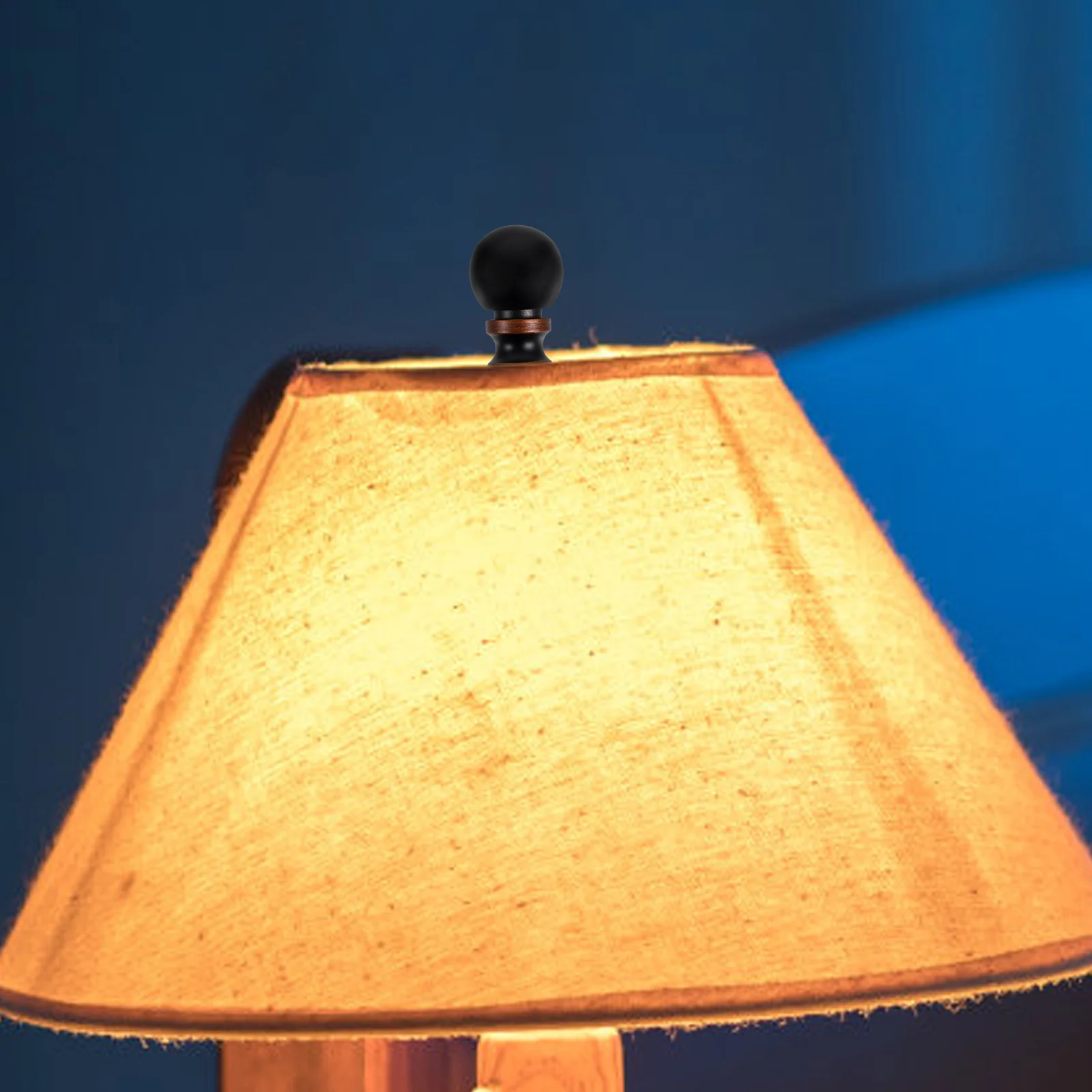 

2Pcs Lamp Finial Cap Decoration Lightweight Aluminum Alloy Easy Install Thread Nut for Table Lamp Home Lighting