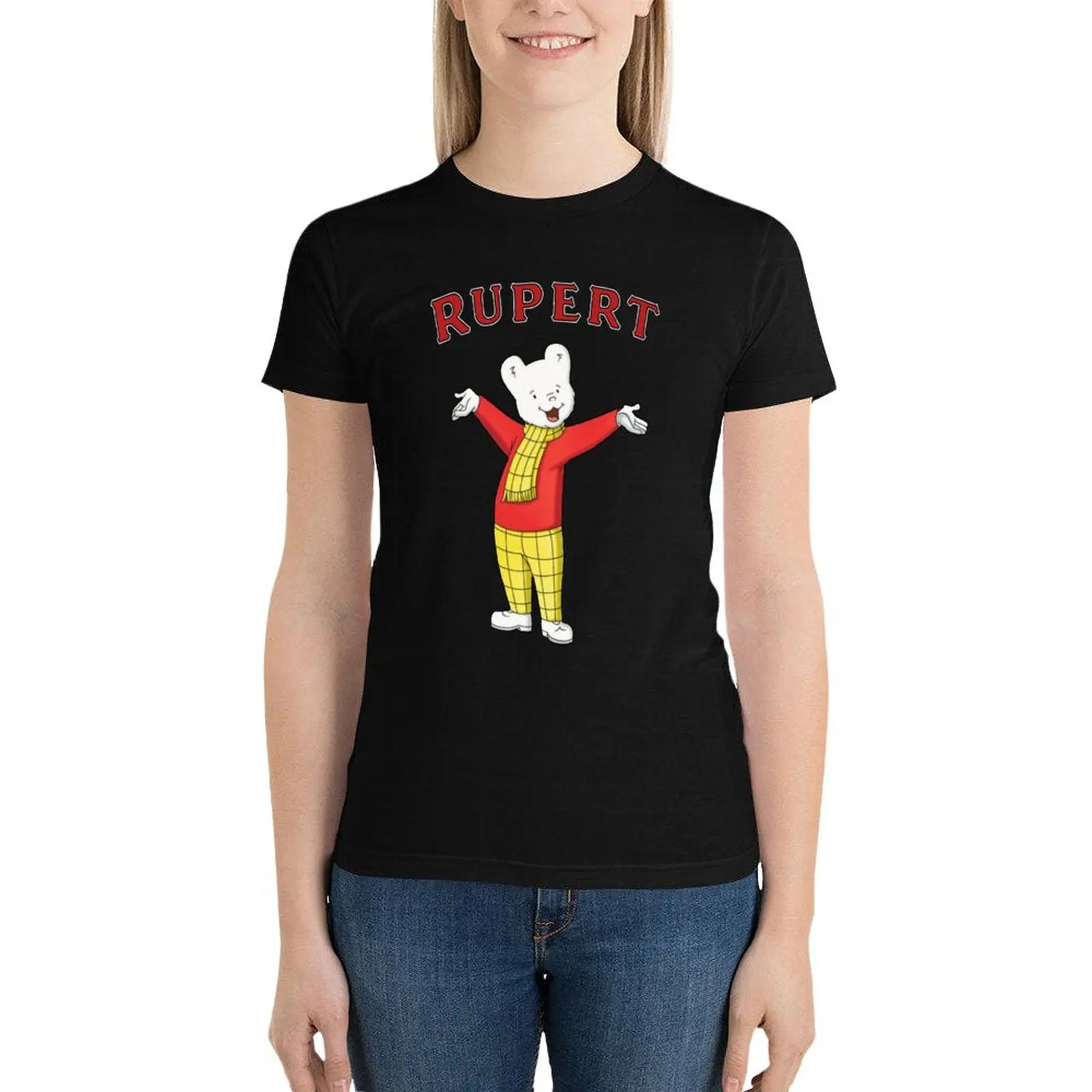 

Rupert the bear T-Shirt anime clothes cute clothes Female clothing hippie clothes t-shirt dress for Women graphic