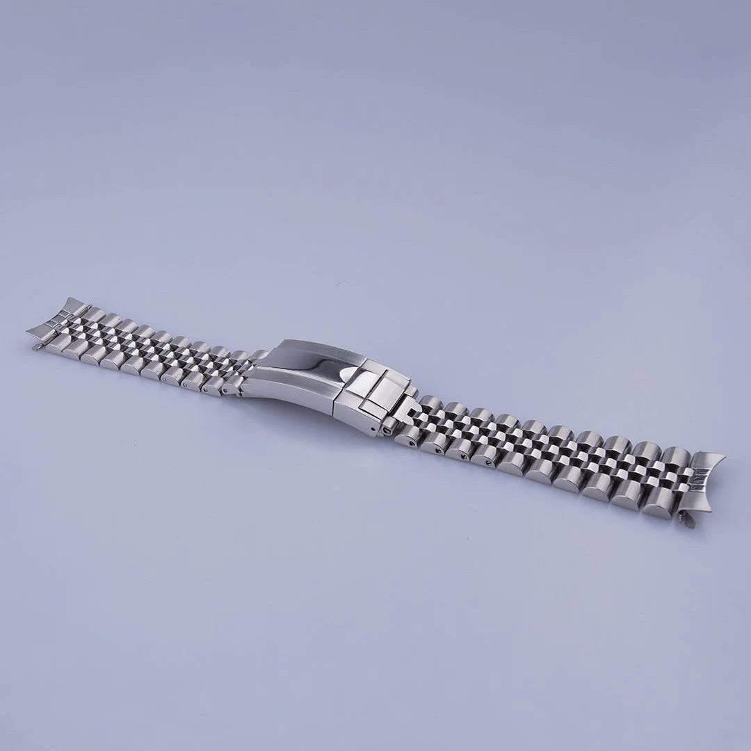 For Seiko 5 7009-3040/3041 7S26-0480/3040 Replacement WatchBand 19mm Jubilee Strap Silver/Gold Hollow CurvedEnd Solid Screw Link