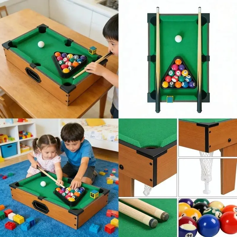 Hot Selling Mini Billiards Table Foldable Suitable for Family Indoor Games and Children Leisure Activities