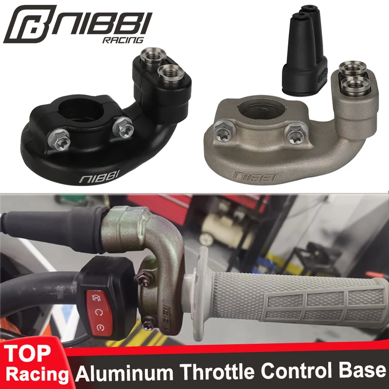 NIBBI Aluminum Dual Throttle Control Base Motorcycle Oiler Casing Bases for KTM SXF450 XCF250 EXCF 350 500 Husqvarna FC FE Motor