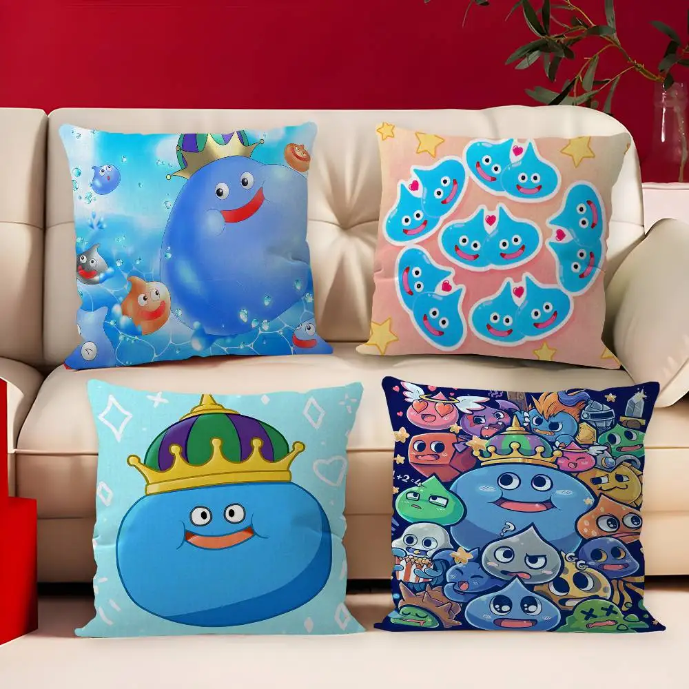 D-Dragon Quest Slime Cushion Cover Decorative Pillow Sofa Home Decor case pillow cases