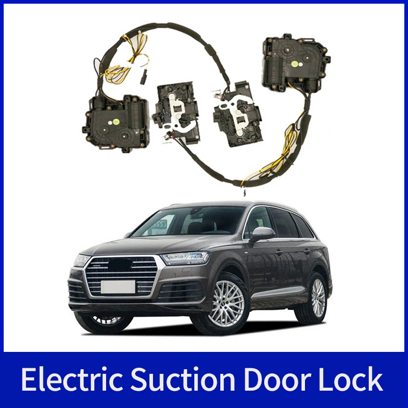 Car Soft Close Door Latch Pass Lock Actuator Electric Absorption Suction Silence Closer For Audi Q5-1 2012~2023