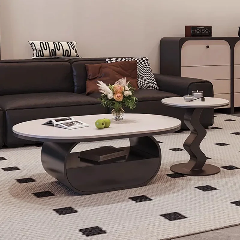 

Accent Nordic Coffee Table Luxury Living Room Designer Restaurant Modern Side Table Long Balcony Mesas Bajas Salon Furniture