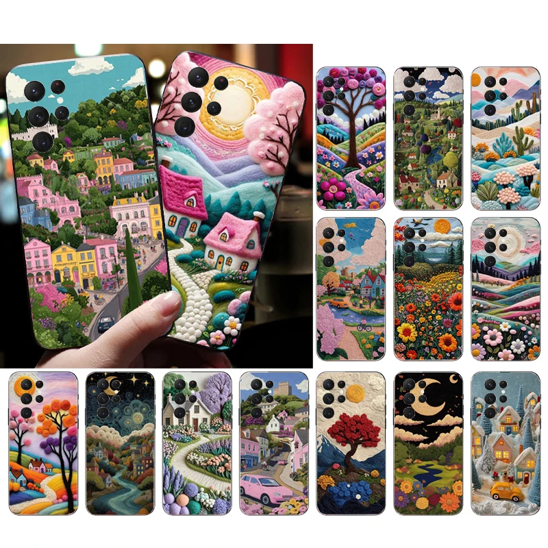 

Phone Case For Samsung Galaxy S25 S24 S23 S22 S21 Ultra S24 S23 S22 S21 S25 Plus S24 S20 FE France Art Tree Sceneary